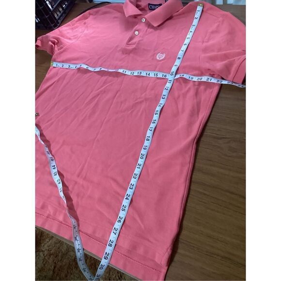 Chaps Polo Shirt Vintage Color Salmon Pink L - Picture 2 of 4